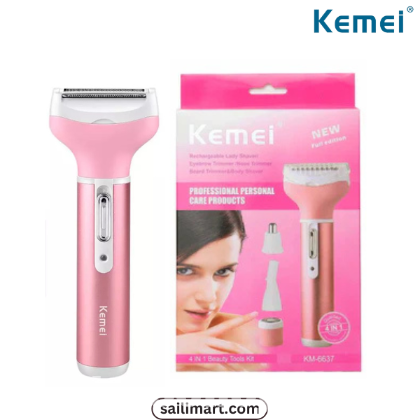 Kemei KM-6637 4-in-1 Shaver for Women’s